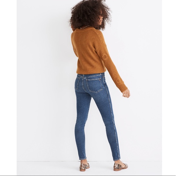 Madewell 10" High-Rise Skinny Jeans in Wendover Wash: TENCEL™ Denim - Picture 4 of 14